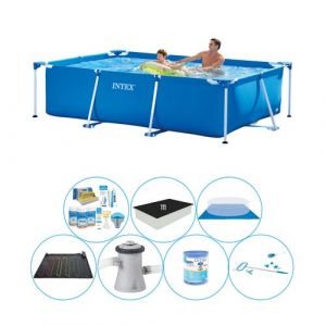 Image de Intex Metal Frame – Bassin d’exterieur - Rectangulaire Tubulaire - 260x160x65 cm - Ensemble de piscine tout en 1