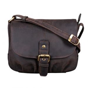 STILORD 'Iris' Sac à Main Cuir Femmes Petit Sac à Bandoulière Sac à l'Épaule Élégant Sac de Soirée Classique Vintage, Couleur:Mar
