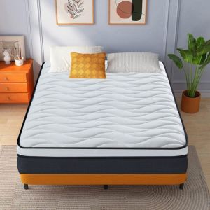Image de Yidatong - Matelas Perfect Sleep 90x190 cm - &Eacute;p 25cm - Multicouches Extra Confort 7 Zones - Respirante - Matelas Ergonomique - literie de luxe