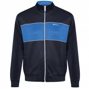 Ben Sherman Chest Panel Track Retro Hommes Veste 0065217-MARINE