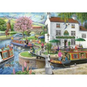 The house of puzzles Trouvez les 15 différences No.6, By The Canal - Puzzle 1000 pièces