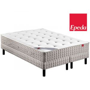 Image de Epeda Ensemble Matelas ORCHIDEE 620 ressorts Confort Medium 200x200 avec 2 sommiers