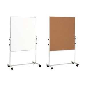 Otto Office Tableau liège mobile double face laqué