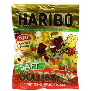 Haribo L'Ours d'Or Juteux, Bonbons, Bonbons G&eacute;lifi&eacute;s, Bonbons Fruit&eacute;s, en Sachet, Paquet, 175 g