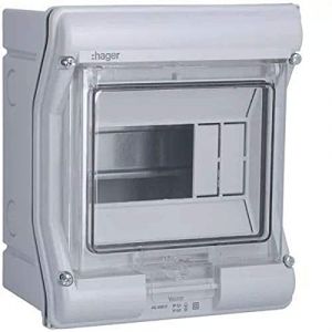 Hager VE106E | Boîte de distribution de surface Vector VE avec 1 rangée 4+2 IP55