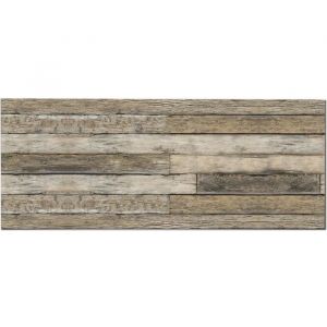 Panorama Crédence Adhésive Cuisine Texture du Bois Brun 60x200 cm - Crédence Adhésive pour Cuisine - Protege Mur Cuisine