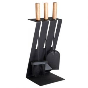 Aduro Serviteur de chemin&eacute;e Baseline3 3 accessoires noir