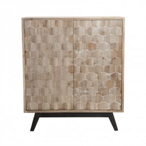 Image de Inside75 Buffet scandinave MANDY 2 Portes - marron