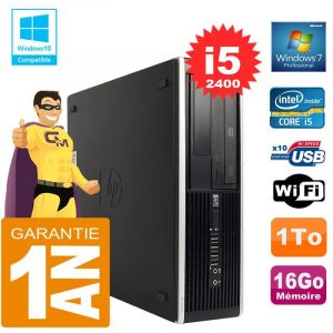 HP PC Compaq 8300 SFF Core I5-2400 Ram 16Go Disque 1 To Graveur DVD Wifi W7