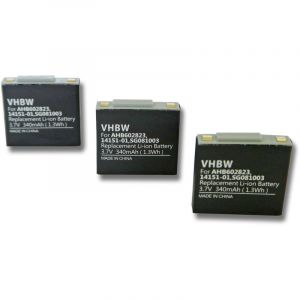 Vhbw 3X Batterie Compatible avec GN Netcom Jabra 9120, 9125, GN9120, GN9120 Flex Casque Audio comme 14151-01, AHB602823, u.a