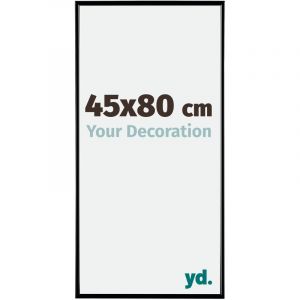 Your Decoration - 45x80 cm - Cadre Photo en Plastique Avec Verre acrylique - Anti-Reflet - Excellente Qualité - Noir Très Brillant - Cadre Decoration