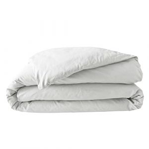 Housse de couette 100% Percale de coton Percaline blanche