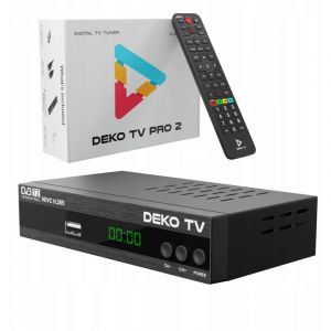 Deko - Tuner Décodeur DVBT2 tv PRO2 Télévision Terrestre DVB-T2 hevc H.265