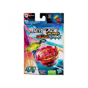 Coffret toupie pour beyblade burst strike : stellar hyperion h8 type attaque + 1 carte tigre