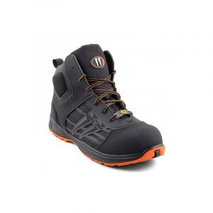 Gaston Mille Baskets de sécurité montantes NEPTUNE S3 AN HI CI - Noir et Orange - taille: 39 - couleur: Noir / Orange