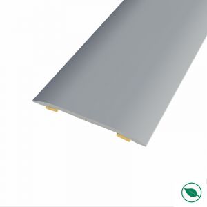 Image de Barre de seuil adhésive même niveau aluminium coloris (07) brossé Long 90 cm larg 3,7cm Ht 2,3mm