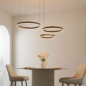Kosilum Grand lustre led dimmable cercles lumineux - Blisko