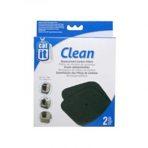 Catit Recharge 2 filtres charbon pour maison de toilette