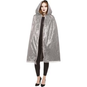 Ruedelafete Cape avec capuche Argent brillant
