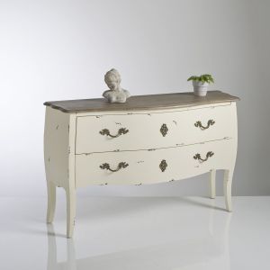 Image de Commode 2 tiroirs, Lipstick Blanc Ivoire Taille Taille Unique