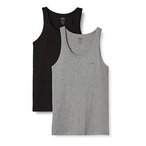 Diesel UMTK-Johnny-Tube-TWOPACK T-Shirt, E4084-0LDAS, M (Lot de 2) Homme