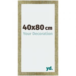 Your Decoration - 40x80 cm - Cadres Photo en mdf Avec Verre acrylique - Anti-Reflet - Excellente Qualité - Or Antique - Cadre Decoration Murale