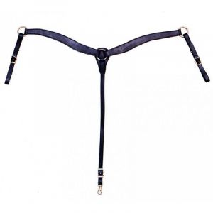 Tattini Collier de Chasse pour Cheval Bricole en Cuir Lisse Western (Shopping Factory, neuf)