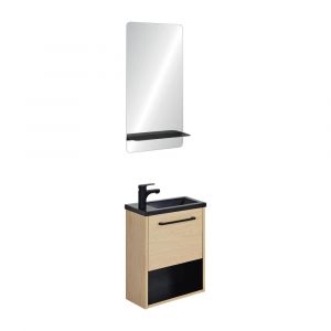 Mob-in - Ensemble meuble lave-mains nika + miroir