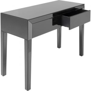 Kare Design Console verre miroité teinté gris LUXURY