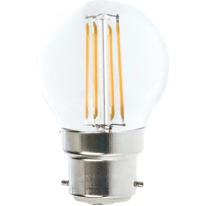 Lampesecoenergie Ampoule Led Filament Culot B22 forme G45 4 Watt (éq 42 watts) Blanc Chaud