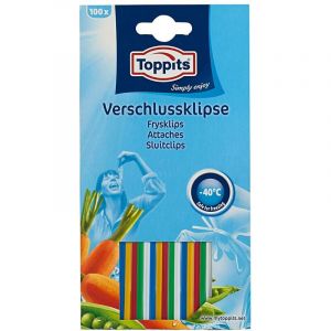 Melitta Toppits Lot de 100 bandes de fixation avec fil à clip, couleur assortie
