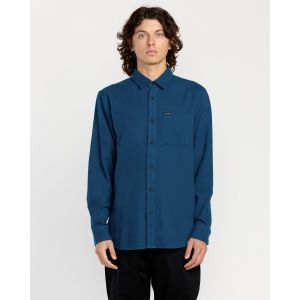 Volcom Chemise Caden Solid - Cosmic Blue - Taille XS