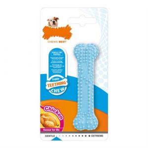 Jouet pour chien Nylabone Poulet Blue Thermoplastique Taille XS Chiots Bleu
