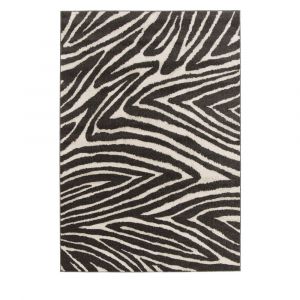 DRAWER Tapis graphique &agrave; motif z&eacute;br&eacute; - 160x230cm - Zebra