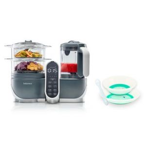 Babymoov Mixeur Cuiseur Bébé Nutribaby Grey +bol+ass+1 cuil