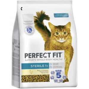 Perfect Fit Sterile Adult 1+ Riche en poulet pour chat - 2 x 2,8 kg