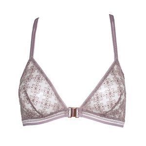 Soutien-gorge sans armature femme Huit Café Fleur