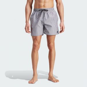 Adidas Maillot de bain Stripey Classics Short Length noir blanc - XL