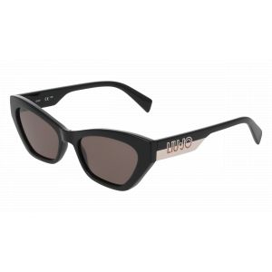 Liu Jo Femme LJ807S 001 Lunettes de soleil Bio-inject Noir Fumée Carré Normale