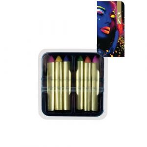 Ruedelafete Set de 6 Crayons de maquillage fluo