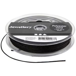 Creotime Fil polyester 1 mm - Noir - 50 m