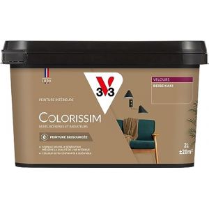 V33 Peinture multi-supports Colorissim Beige kaki Velours 2L