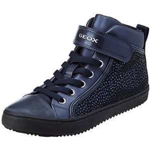 Geox Chaussures imprim&eacute; &eacute;toiles, montantes &agrave; semelle cuvette et bride autoagrippante Bleu - Taille 27