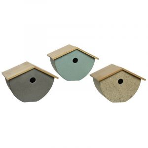 Maison D'oiseau. Fabriqué En Bambou. Couleurs Assorties 28.5x18x21cm