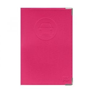 Porte-papiers voiture ancien permis + carte grise &ndash; PVC Fuchsia &ndash; Format 15 &times; 10 cm &ndash; Made in France &ndash; Color Pop