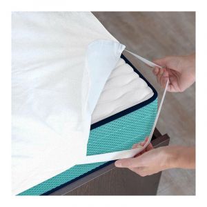Protège-Matelas Respirant 140x200 - en Coton - Imperméable - Standard 100 par Oeko-TEX - Protection Contre l'humidité - Zenpur