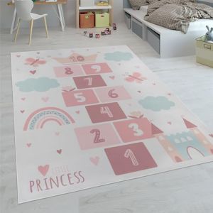 Paco Home Tapis Enfant, Tapis Chambre Jeu Garçon Fille Moderne Antidérapant, Dimension:160x220 cm, Couleur:Crème 3