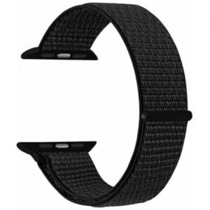 Ksix Urban 2 Correa Nylon Negra/Negra para Apple Watch 3/4 42/44/45mm