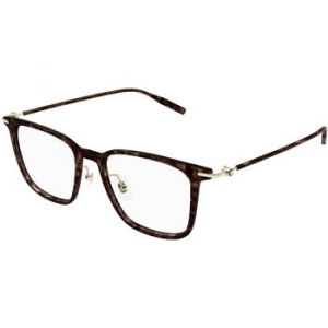 Montblanc Homme MB0354O 002 Cadres Vista Injecté Havane Transparent Carré