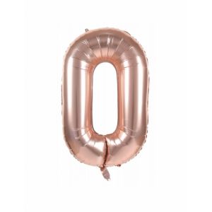 Ballon Chiffre 4 Rose Champagne 35cm Rose Gold SKYLANTERN ORIGINAL